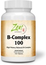 Advanced B Complex Suplimentul de vitamine - Spectru complet B Suplimentul de vitamine cu acid folic, Biotin, Inositol - Suport Imun şi Cardio Health, Energie Metabolism - 100 comprimate