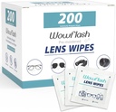 200 Lens Şerveţele pentru ochelari, Ochelari pentru curăţarea lentilelor de ochi Şerveţele Pre- umezite individuale înfăşurate Sracth-Free Ochelari Ochi Graşi Şerveţele pentru ochelari de soare, Camera Lens, Goggles