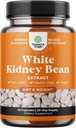 White Rinichi Bean Extract Carb Bloc - White Rinichi fasole Supliment pentru metabolism Boost & Ease Calorii de la amidon - Carbo Control Suplimente - 60 Capsule