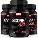 Force FACTOR Score! XXL, 3-Pack, supliment de oxid azotat booster pentru bărbați cu L-Citrullina, Maca negru, & Tribulus pentru a îmbunătăți performanța atletică, crește rezistența, & suport fluxul sanguin, 90 comprimate