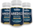 Doctor Formulated AREDS 2 Plus Vitamine ochi cu Zeaxanthin Plus Lutein - Bilberry și extract de semințe de struguri - Formula de sănătate macular - 60 capsule suplimentare ochi
