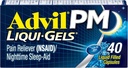 Advil PM Durere Reliever și somn pe timp de noapte Ajutor, Pain Medicine cu Ibuprofen pentru ameliorarea durerii și difenhidramină Citrate pentru un ajutor de somn - 40 Caplete acoperite