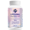 Liposomal Acid hialuronic Suplimente 1000mg-High Biodisponibile Capsule de acid hialuronic dietetic cu Tremella Polysaccharide,Double Concentration Hydration Skin,Joint Lubrication,1Pack
