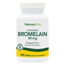 Naturale Plus Chemable Bromelain - 40 mg - Natural Proteolitic Enzyme Supliment - 180 comprimate masticabile (180 Servings)