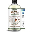 Keppi MCT Ulei - De la 100% nuci de cocos - Aroma C8 și C10, Non-GMO, Certified Gluten-Free, ulei de palmier, Vegan, Kosher, Halal, 32 oz ulei de cocos