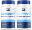 (2 ambalaj) Gluctoză Advanced Blood Support, Gluctoză, Gluctoză - Advanced Blood Support Supplement Capsule, Gluctoză Supliment Supplement - Toate Natural Formula, 60 capsule pentru 2 luni