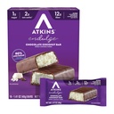 Atkins Endulge Ciocolata Coconut Aromat Bar, Low Sugar Treat, High in Fiber, 16 Conte