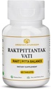 Dr. Pushp AROGYAM AYURVEDM RAKATPITTANTAK TVAI pentru echilibru Pitta, Purificator de sânge - pachet de 60 comprimate