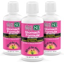 Lily of The Desert Stomac Formula, Aloe Vera 80 Gel - Concentrat Aloe Vera Juice cu Slippery Elm, Chamomile, Peppermint, și Ginger pentru Gut Health, Heartburn, Acid Reflux, 32 Oz (Pachet de 3)