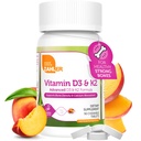 Zahler - Vitamina D3 & K2 Supliment masticabil (90 Count) - Kosher K2 D3 Vitamina 5000 UI Chew delicios - Vitamina D & K2 pentru absorbţia de calciu, Densitatea osoasă și suport imunitar