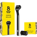 Barbă Club Premium Derma Roller pentru Face, Body și Scalp - Microneedling Roller pentru bărbați și femei cu 540 Titanium Microneedles - pentru păr și barbă - Heighted Metal Handle - Caz de stocare magnetică