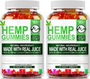 (2 Pack) Cânepă Gummies - 90PCS Stressse Relief Gummy Ursul cu ulei de cânepă