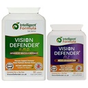Vision Defender AMD şi Vision Defender MZ Macula Health Bundle - AREDS2 Formula amplificată de Optimum High Power Meso-Zeaxanthin Suplimentul Vegan de sănătate (90 zile de aprovizionare)