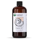 HBNO Organic MCT Ulei 16 oz (475ml) Dimensiune valoare - Ideal pentru pansamente salata, balsamuri de buze, Spală fața, Loțiuni, Skincare, și produse de îngrijire a părului.