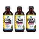 Amazing Herbs Premium Black Seed Oil - Gluten Free, Non OMG, Cold presat Nigella Sativa SIDA în Digestive Health, Immune Support, Brain Function - 4 Fl Oz (Pachetul de 3)