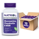 Natrol Glucosamină Chondroitin și MSM comprimate, 150-conte (Pachet de 12