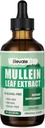 Mullein Drops for Lungs - Lung Cleanse & Detox - Vegan Mullein Leaf Extract Liquid Tincture, Support for Respiratory, Immune, Digestive System, Natural Herbal Supplement, Non-GMO,4 FL OZ
