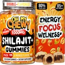 Pure Himalayan Shilajit Gummies - Resin grad mare de aur potenta - Boost de energie și sprijin imunitar pentru bărbați și femei cu Ashwagandha și Shatavari - 120 Gummy - Peach & Mango