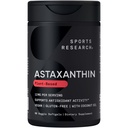 Sporturi de cercetare Putere Triplă Vegan Astaxanthin Supliment de Algae - Softuri pe bază de plante pentru activitate antioxidantă, Skin & Eye Health - non-GMO verificat, Made with Coconut Oil - 12mg, 60 Conte
