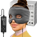 sticro Sinus Relief Mask Moist Heat cu 3 setări Temp, fostă mască cu dureri de cap mare Pad electric de încălzire față pentru Sinus Relief de presiune, Migrenă, Tensiune Durere de cap