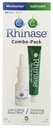 Rhinase Nasal Care Combo Pack - Nasal Gel (1 oz) & Saline Spray (1 oz) pentru uscare, Alergie Relief & Nosebled Prevention, Aloe-Free & pH Echilibrat