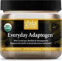Gaia Herbs in fiecare zi Adaptogen Powder - Ajuta la furnizarea de suport energetic si mentinerea nivelului de stres sanatos in activ fizic - cu Maca Root, Cordyceps, Ashwagandha & More - 3.5 Oz (38-Day Supply)