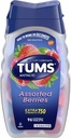 Tums Antiacid/Calcium Supliment, Extra Putere 750, Tablete masticabile, Asortate Berries 96 comprimate de TUMS (versiune originală)
