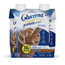 Glucerna Proteine Ingrijirea Diabetului Inteligent Shake, Ciocolata, Inlocuirea mesei diabetice pentru a sprijini Managementul Zaharului din sange, 30g Proteina, 150 Calorii, gata de baut, 11-fl-oz Sticla, 4 Pack