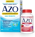 AZO Echilibru complet feminin Probiotice zilnice pentru femei (conte 60) + Softgels de afine pentru sanatatea tractului urinar (100 Conte)
