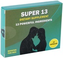 Super 13 Acționând rapid Herbal Barbat Supliment pentru bărbați. 13 Ingrediente potente - Horny Goat buruieni Tongkat Ali Maca & Mai mult pentru energie Vitality Rezistenta rezistenta si cresterea performantei pastile 10 capace