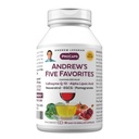 ANDREW LESSMAN lui Andrew cinci favorite 30 capsule - Oferă 200 mg fiecare de Coenzima Q-10, Resveratrol, EGCG, rodie și acid lipoic Alpha, puternic suport anti-oxidant, fără aditivi