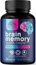 Supliment de memorie cerebrală pastile - 3X Putere Nootrops pentru concentrare, Clarity & Focus Support - Brain Health Cognitive Vitamine cu Bacopa, Fosfatidilserină & DMAE, Brain Booster - 120 capsule