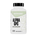 NutraBio Alpha GPC, Brain Support & Funcţie de memorie îmbunătăţită, 300mg - 60 capsule vegetale