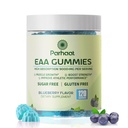 EAA Gummies 120 Gummies (Blueberry), 9000 mg Aminoacidi esențiali - toate 9 Aminos esențiale (EAA) și toate aminos ramificat-lancaj (BCAA), non-GMO, gluten gratuit, Vegetarian Friendly