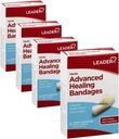 Leader Bandaje adezive Vindecare avansată, dimensiune mare, 6 Conte - impermeabil și flexibil - 4 Pack