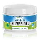 Nutrinoche Nano Silver Gel - Advanced Calibri Silver Silver Skin Cream - Îngrijire a rănilor & Gel de prim ajutor Soothing Ointing Topical pentru Burns, Razor Burn și Iritații Sunburn - Unscented 4 Oz Jar