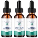(3 Pachet) Picături de urechi Cortexi - Formula oficială - Tratamentul de tinitus Cortexi Picături de suport pentru auz Cortexi, Cortexi pentru ţiuit în urechi, Cortexi Supliment picături Putere maximă Nou îmbunătăţit (3 oz)