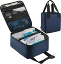 Beautyflier Nose Cleaner Store Bag, Case de siguranţă de călătorie pentru Nasal Nasal Irigation System, Countertop Caddy Portable Neti Pot Carrying Case, Sac de curăţare nas protector cu maneta (Bag only)