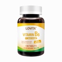 Lovita Vitamina B6 (Pyridoxine clorhidrat) 80 mg, Timed Release, 8 Ore susţinute, Suport Cardiovascular & Nervi Health, 130 Vegan comprimat
