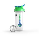 BioTRUST BlenderBottle Sticla Classic Shaker, 28-Ounce cu buclă, Clear/Green