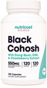 Nutricost Black Cohosh pentru femei 660mg, 120 capsule - cu Don Quai, DIM, și Chaste Berry, Veggie Caps, Non-GMO, Gluten gratuit