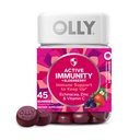 OLLY Imunitate Gummy, Imunity Support, Elderberry, Zinc, Vitamina C, Supliment, Berry Flavor, 15 zile de aprovizionare - 45 Conte