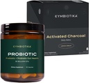 CYMBIOTIKA Probiotic 50 Miliarde CFU și activat supliment lichid charcoal, Suportă Digestia sănătoasă pentru bărbați și femei, Detoxifiere stomac și Digestive Relief, Ajuta Alleviate gaz și balonare, Ușor de utilizat