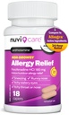 Fexofenadină 180mg 24 Ore - Fexofenadină clorhidrat 180 mg antihistamin pentru alergii Relief, Urticarie, Runny Nose, Mâncărime, Comparativ cu Allegra 24 Ore non Drowsy Alergy Medicine (18 Conte)