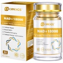 OMOGS NAD+ 300 mg + Trans-Resveratrol 200 mg, Pure NAD Supliment, Max Absorbție, Boosting Supliment pentru repararea ADN-ului, Îmbătrânire Sanatos, Energie Cellulară & Longevity, 60 Capsule