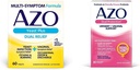 AZO Drojdie Plus Dual Relief 60 comprimate, Infecţie cu dungi & Simptom vaginal Relief + Dual Protection, Urinal + Vaginal Support*, Prebiotic Plus Provovă clinic Probiotic Femeii 30 Conte