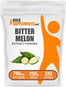 BulkSupplements.com Bitter Melon Extract pulbere - Bitter Melon Supliment, Bitter Gourd Extract - Herbal Supplement, Gluten gratuit, 750 mg pe Serving, 250g (8.8 oz) (Pachet de 1)