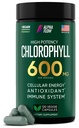 Capsulele de clorofilă 600 mg - Pastile de clorofilă naturală pentru femei și bărbați - Supliment de clorofilă foarte biovailabilă pentru energie, imunitate, piele + deodorant intern