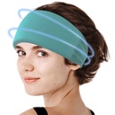 Crimmy Migrene Migrene Cap de ajutor, Cooling Gel Capband gât Wrap Hat Mask, Soothing Ice Pack Head Face Rece Compresa pentru tensiune Stres & Hangover
