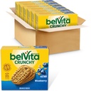 belVita Mic dejun Baruri Biscuiţi, Afine, 30 Total Pachete, 6 Cutii (4 Biscuiţi per ambalaj)